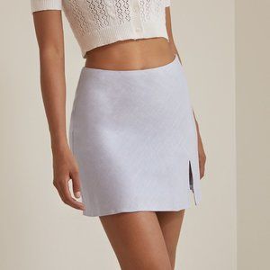 Cherie Side Slit Linen Skirt
